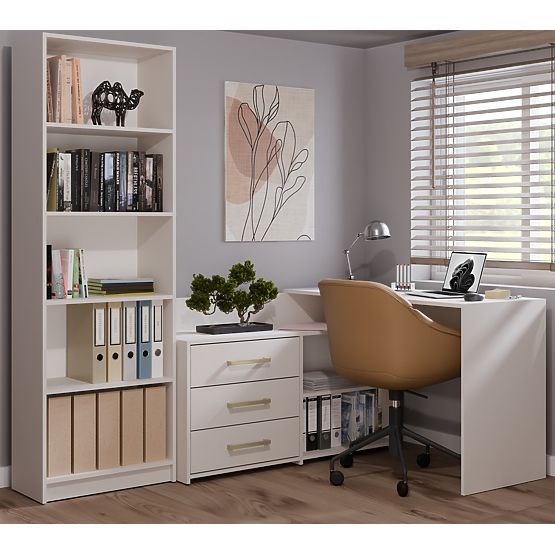 Bureau d'angle DANY BEIGE CACHEMIRE