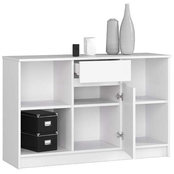 BUREAU D'ANGLE - ENSEMBLE B-17 COMMODE ET BUREAU PK BLANC