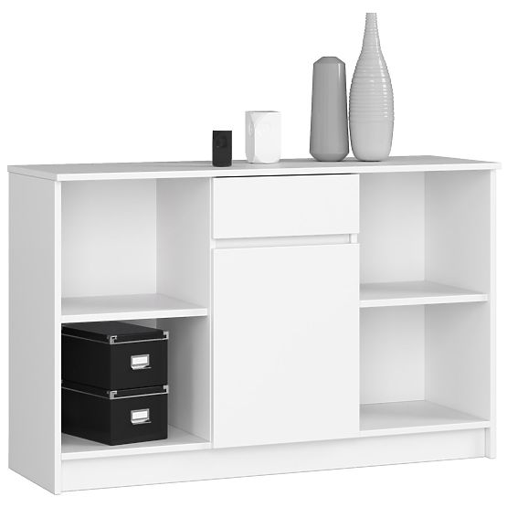 BUREAU D'ANGLE - ENSEMBLE B-17 COMMODE ET BUREAU PK BLANC