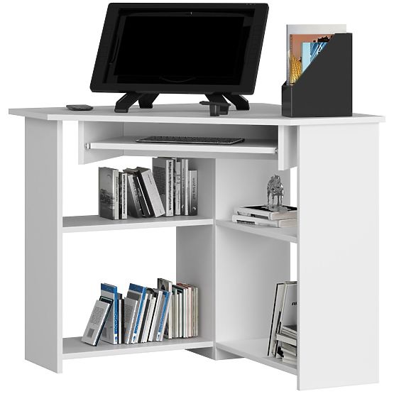 BUREAU D'ANGLE TED PK BLANC
