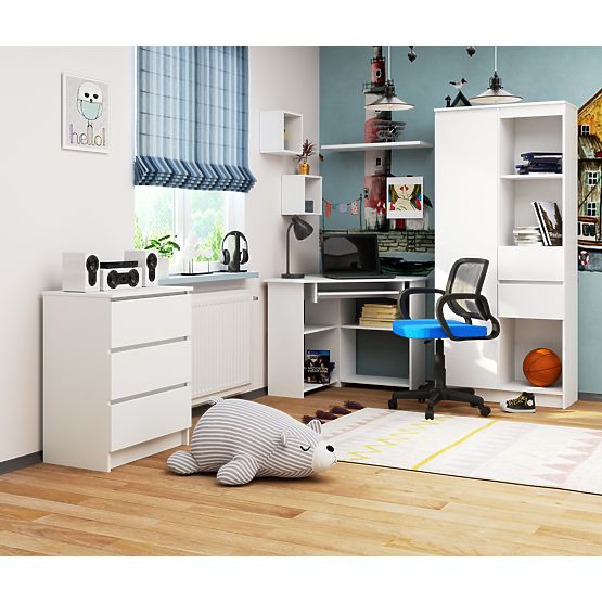 BUREAU D'ANGLE TED PK BLANC