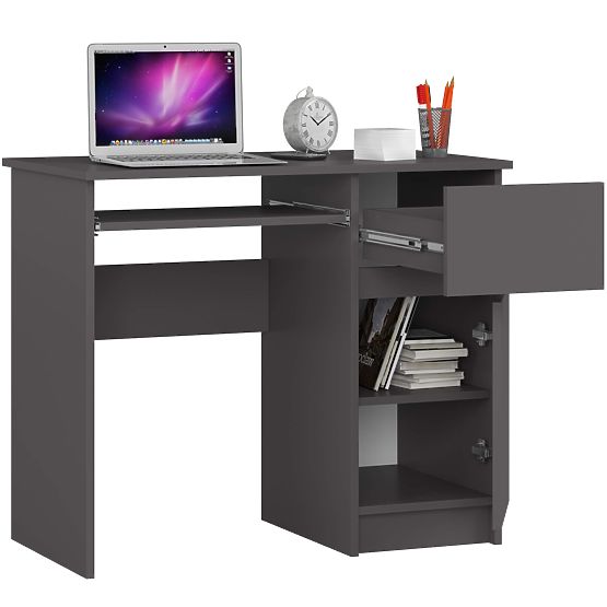 BUREAU D'ORDINATEUR PIKSEL PK GRIS - DROIT