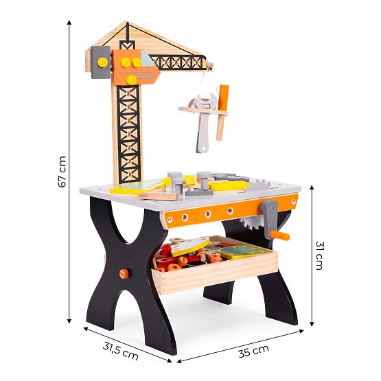 Bureau de travail en bois pour enfants ECOTOYS