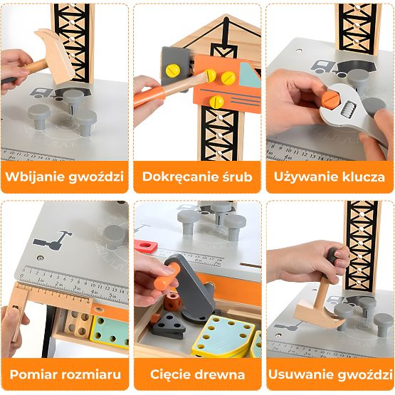 Bureau de travail en bois pour enfants ECOTOYS