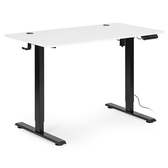 Bureau électrique réglable 120x60 cm, hauteur ajustable 72-117 cm ModernHome
