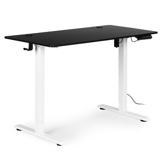 Bureau électrique réglable en hauteur 120x60 cm, hauteur 72-117 cm ModernHome
