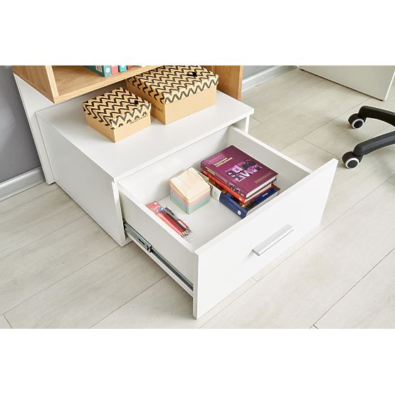 Bureau GROSSO - chêne doré / blanc