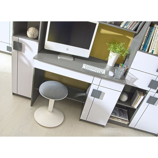Bureau Gumi - blanc / anthracite
