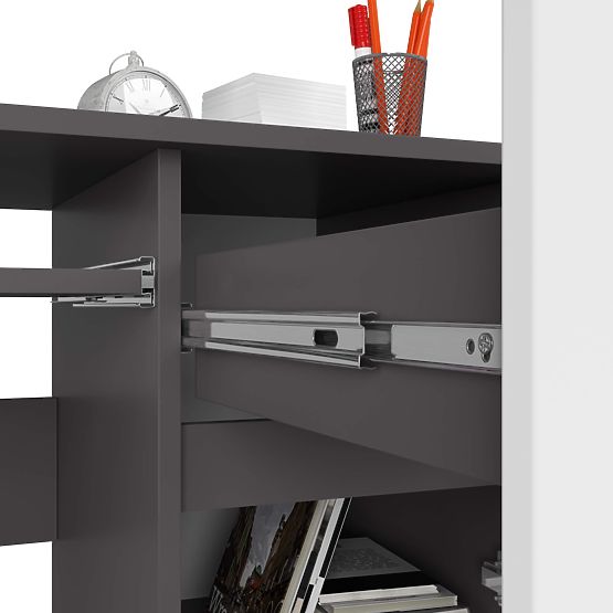 BUREAU INFORMATIQUE PIKSEL PK GRIS / BLANC - DROIT