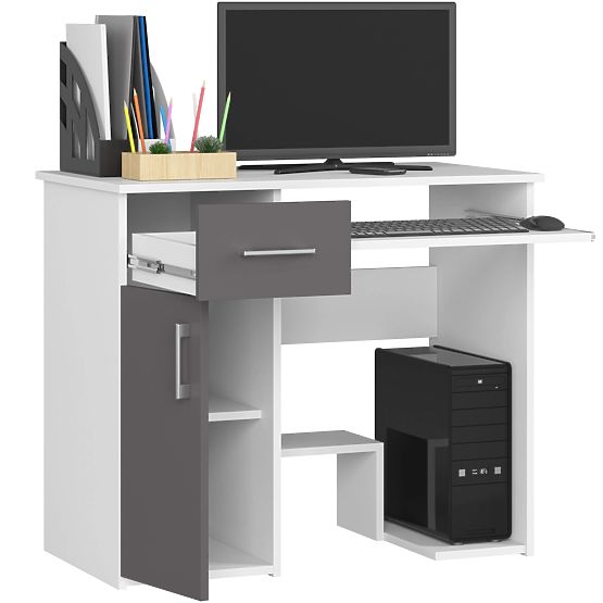 BUREAU JAY PK BLANC / GRIS
