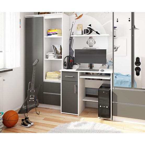 BUREAU JAY PK BLANC / GRIS
