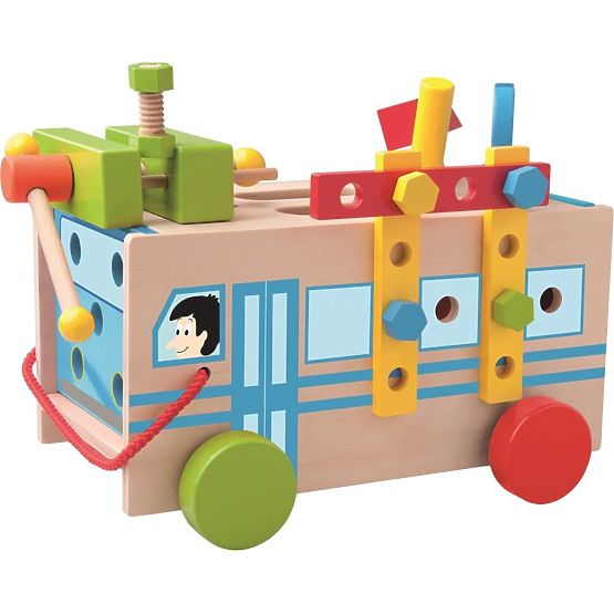 Bus de construction avec outils