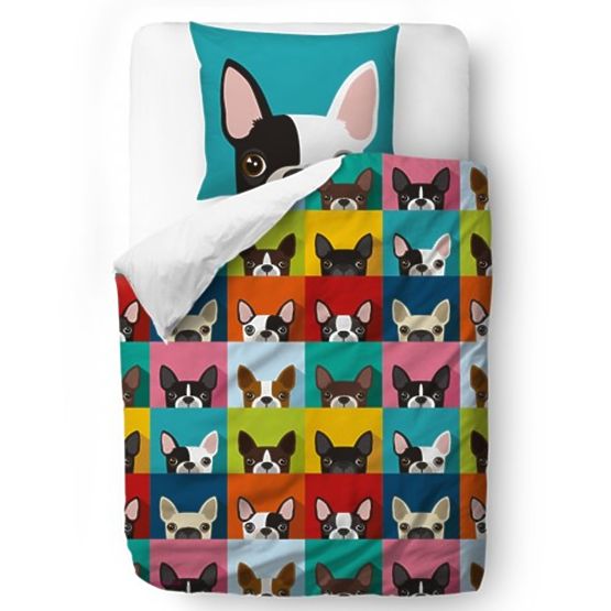 Butter Kings Linge de lit Bulldog - multicolore - couverture - 135 x 200 cm oreiller: 60 x 50 cm