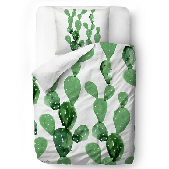 Butter Kings Linge de lit Cactuses - couverture 135 x 200 cm oreiller: 60 x 50 cm