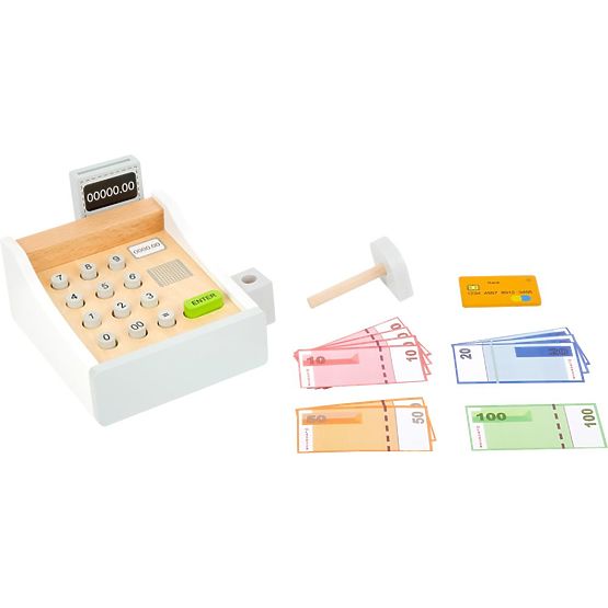 Caisse blanche avec accessoires