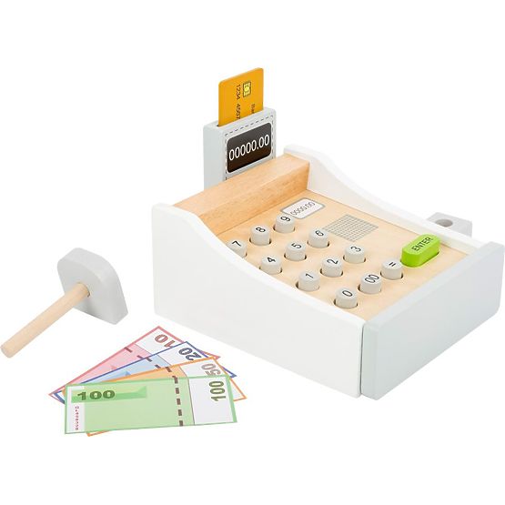 Caisse blanche avec accessoires