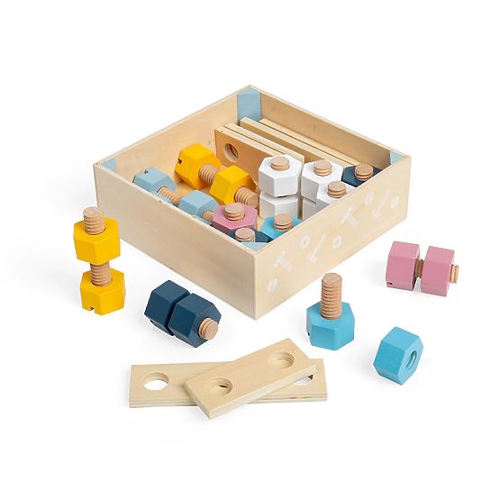 Caisse de boulons et écrous Bigjigs