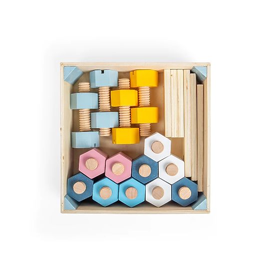 Caisse de boulons et écrous Bigjigs