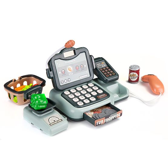 Caisse enregistreuse produits scanner calculatrice sons