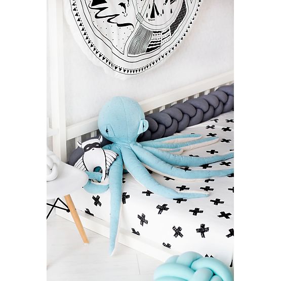 Calmar en peluche - bleu