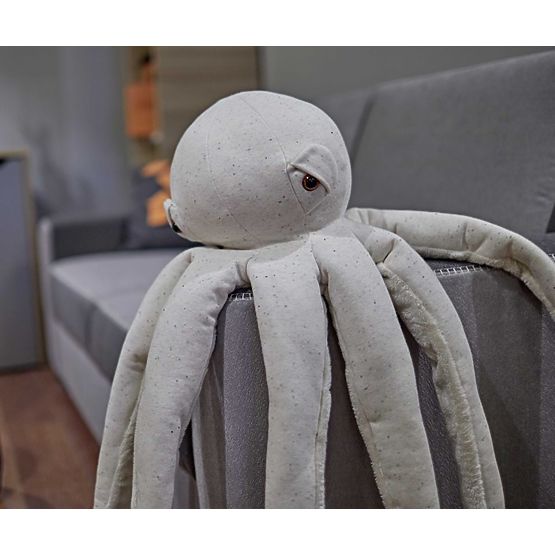 Calmar en peluche - écru