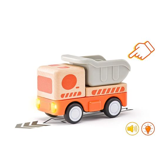 Camion-benne lumineux avec son Woody