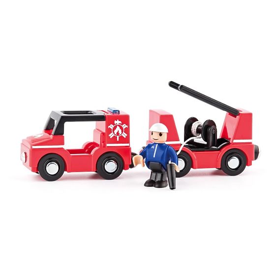 Camion de pompier avec échelle