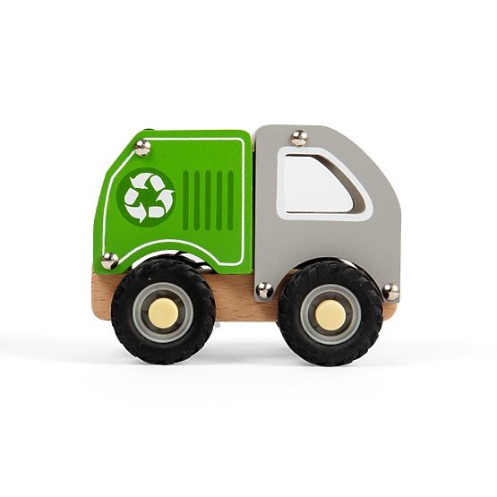 Camion de recyclage en bois