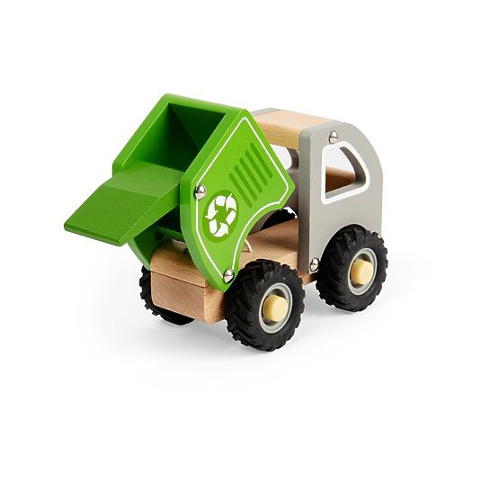 Camion de recyclage en bois