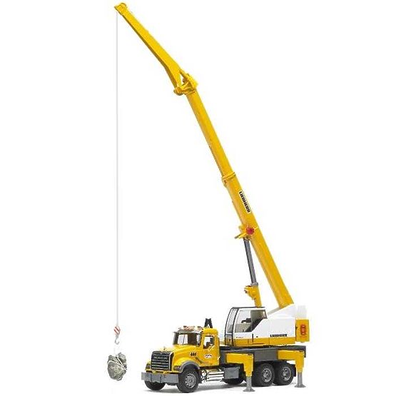 Camion MACK Granite grue LIEBHERR Bruder
