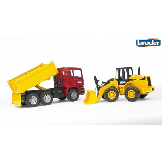Camion MAN Bruder et chargeur frontal