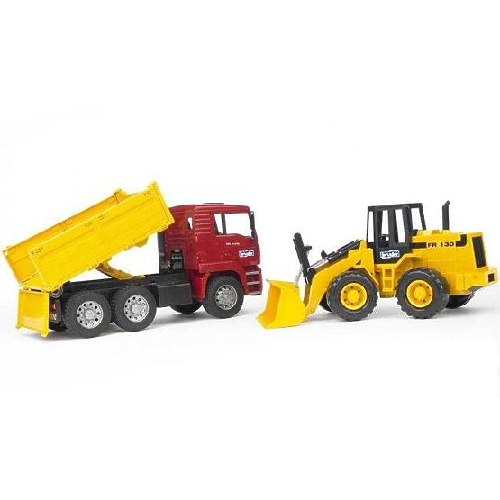 Camion MAN Bruder et chargeur frontal