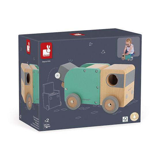 Camion poubelle en bois Janod Bolid