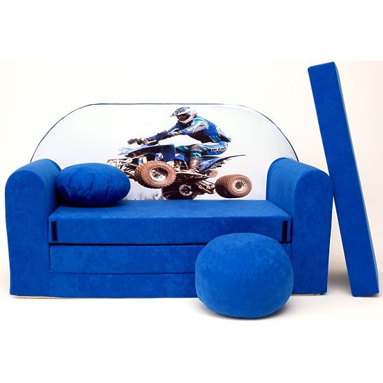 Canapé Enfant Racer - bleu