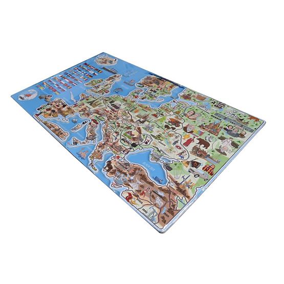 Carte magnétique de l'Europe XXXL