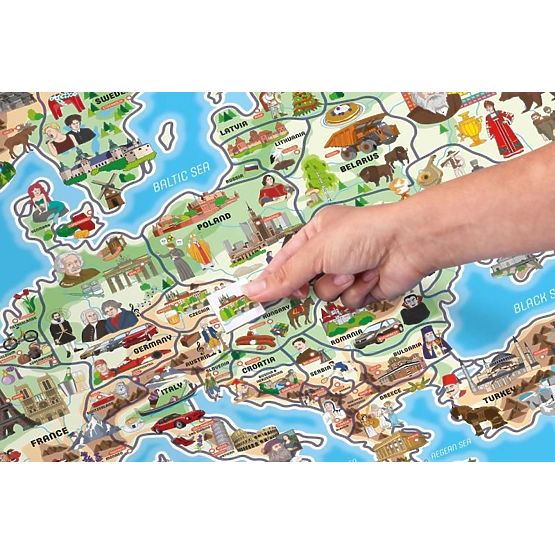Carte magnétique de l'Europe XXXL