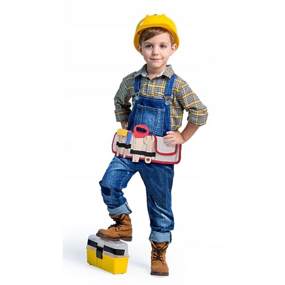 Ceinture pour enfants avec outils en bois