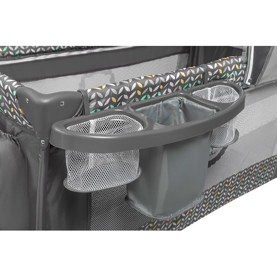 Lit de voyage Sven 2in1 avec accessoires - gris
