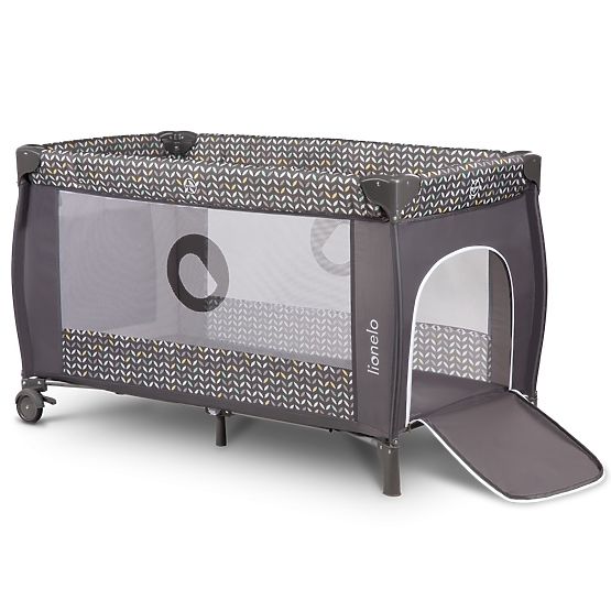 Lit de voyage Sven 2in1 avec accessoires - gris
