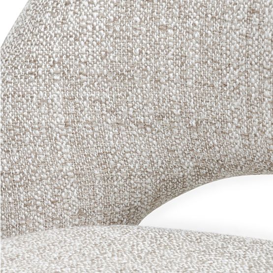 Chaise de bar Ella crème-brun