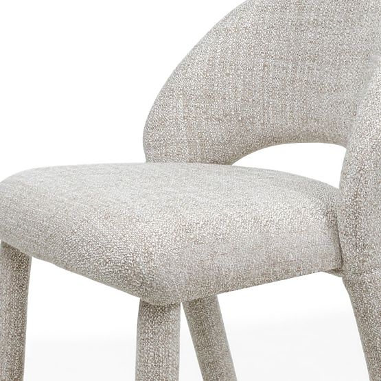 Chaise de bar Ella crème-brun