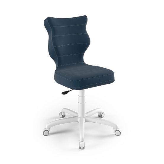 Chaise ergonomique pour bureau ajustée pour une hauteur de 146-176,5 cm - bleu marine