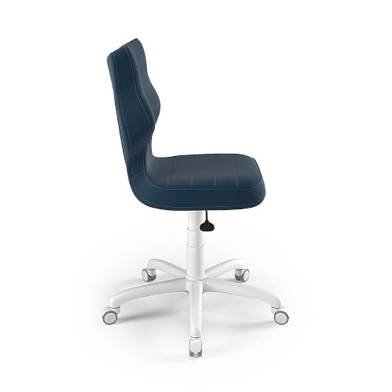 Chaise ergonomique pour bureau ajustée pour une hauteur de 146-176,5 cm - bleu marine