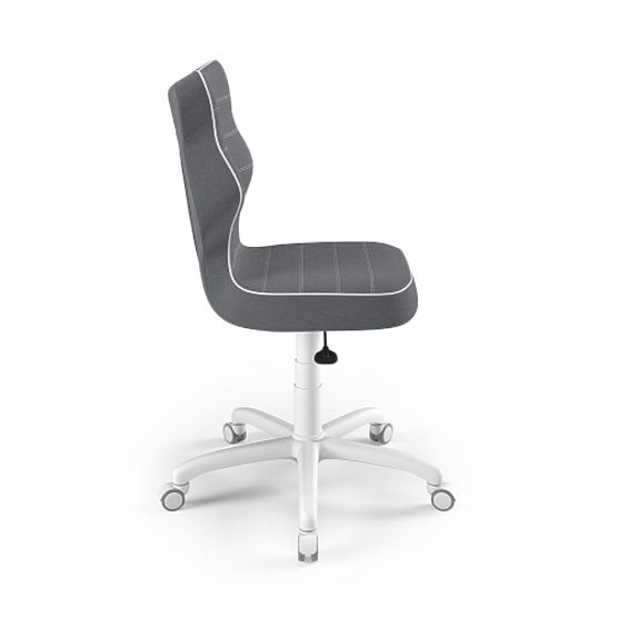 Chaise ergonomique pour bureau ajustée à une hauteur de 146-176,5 cm - gris foncé