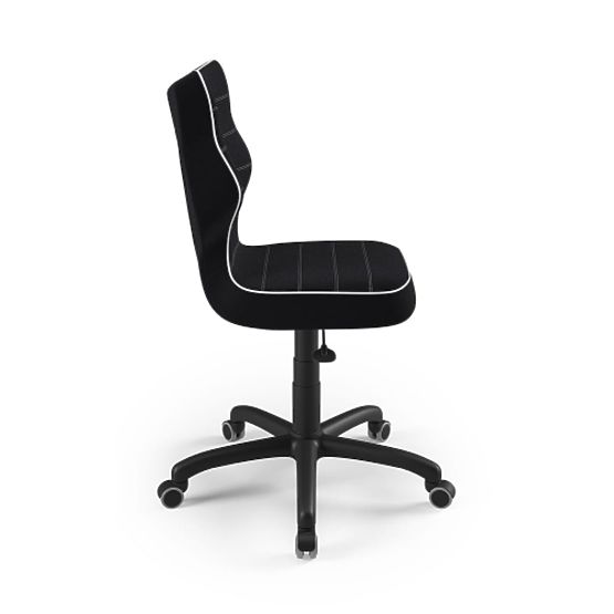 Chaise ergonomique pour bureau ajustée à une hauteur de 146-176,5 cm - noire