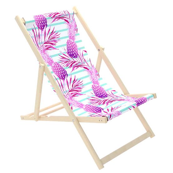Chaise de plage Ananas violets