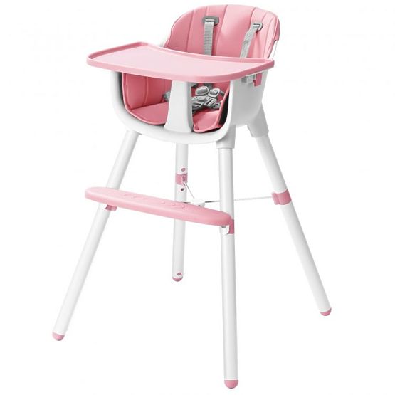 Chaise de salle à manger 2en1 Chloé - rose