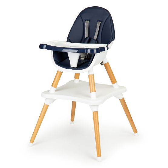 Chaise de salle à manger SKANDI 2en1 - bleu foncé