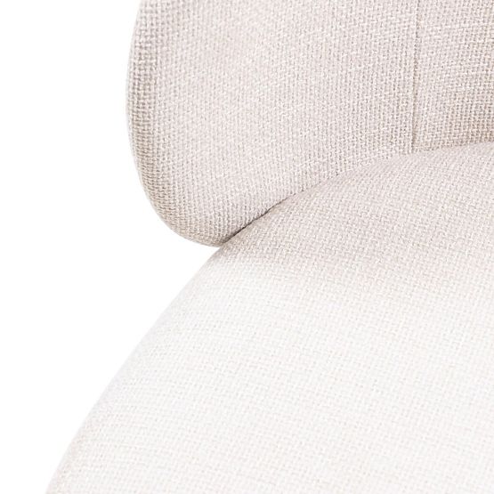 Chaise de salle à manger Larisa, beige clair/pieds noirs