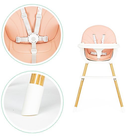 Chaise de salle à manger Molly 2in1 - saumon